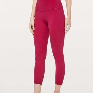 lululemon Align™ High-Rise Pant 25" - Ruby Red - Size 4